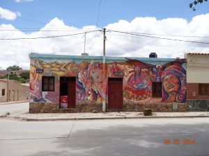 Colourful restaurant in Humahuaca